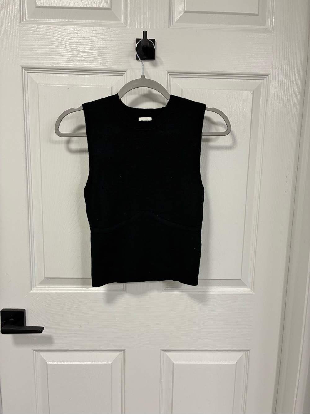 Abercrombie & Fitch Beige and Black  Sleeveless Knit Tank